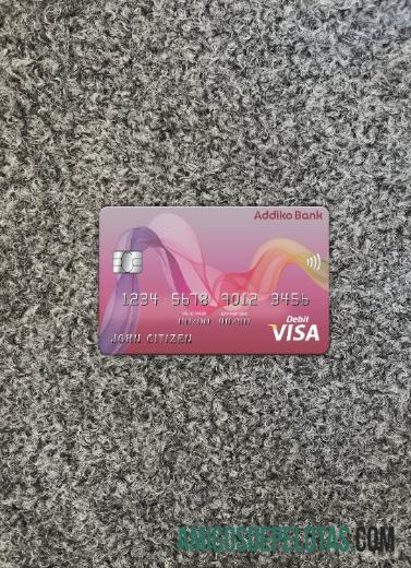 Bósnia e Herzegovina Addiko Bank Visa Card Photolook Front exemplo